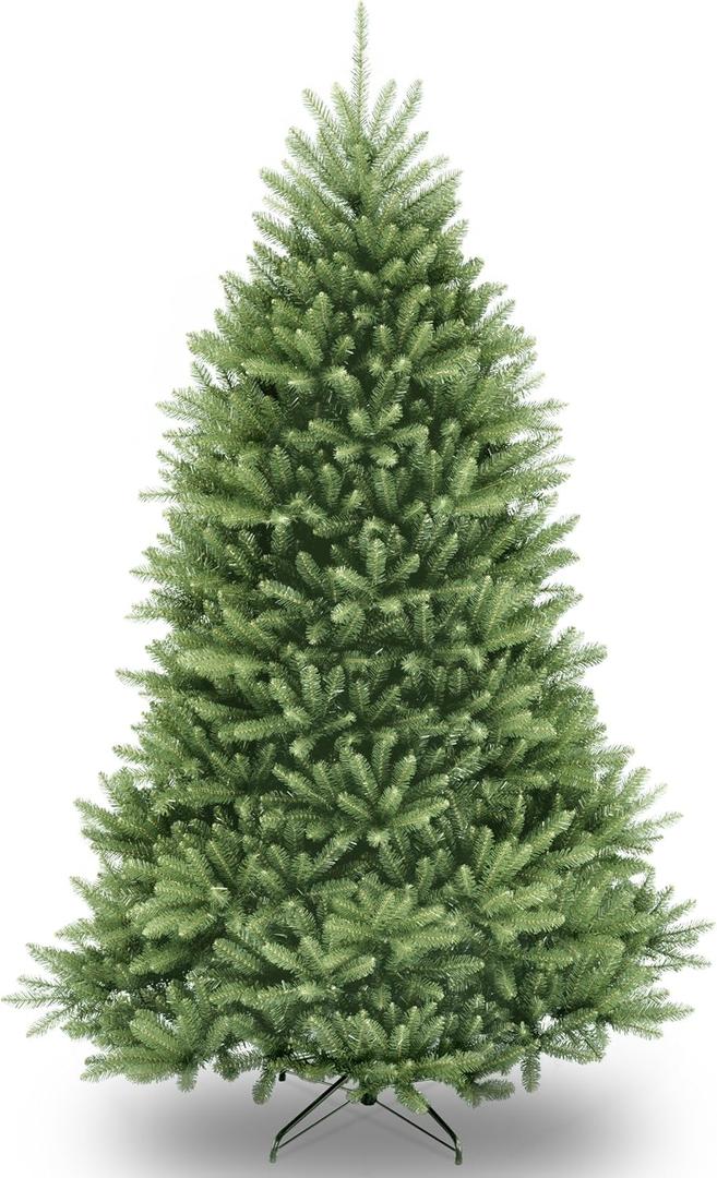 National Tree Company 6 ft Unlit Dunhill Fir Artificial Full Christmas Tree, 1,430 Tips, Includes Stand, Green