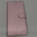 Wallet Case for Samsung Galaxy S25 Ultra, RFID Blocking Credit Card Holder, PU Leather Folio Flip Kickstand Protective Shockproof Cover for Galaxy S25 Ultra (Rose Gold)
