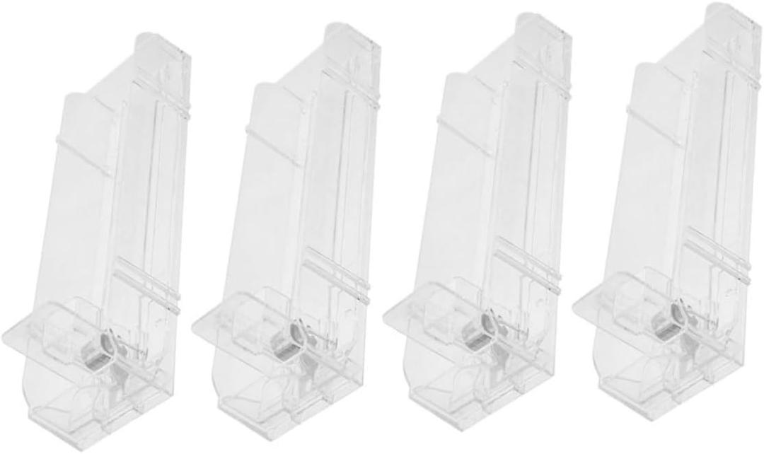 4Pcs Transparent Cigarette Display Rack Space Saving Cigarette Organizer for Retail Store Durable Auto Cigarette Pusher Efficient Storage for Dual Sided Shelves