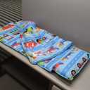 Wildkin Kids Original Nap Mat  Cozy Kids Sleep Mat with Pillow, Ideal for School & Travel - Trains, Planes, and Trucks