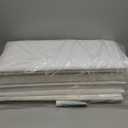 6-Piece Wall Mount Headboard Kit - White Peel and Stick Upholstered Headboard for Queen Size Bed, Floating Bed Backboard, 24" x 12" Panels, Artificial Leather