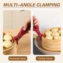 Hot Plate Grippers Tongs, Multi Angle Anti-Scald Bowl Clip, Silicone Non-Slip Hot Dish Plate gripper Holder - For Microwave Oven Cooking, Kitchen Utensil for Bowls, Pans, Dishes (2PC-Mix)
