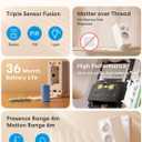 meross Matter Presence Sensor MS605, Battery-Powered 4-in-1 Smart Motion Sensor with AI Learning, IP67 PIR & Light & mmWave Radar, Matter Over Thread, Supports Home Assistant, HomeKit, Alexa (1 Pack)