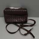 Slouchy Woven Crescent Crossbody Purses Women Square Box Shoulder Bag Mini Suede Tote Hobo Bags Handbag Evening Clutch Purse