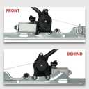 Pair Front Driver & Passenger Power Window Regulator w/Motor Compatible for Chevy Silverado Tahoe Suburban Avalanche Cadillac Escalade GMC Yukon Sierra 2000-2006 Left & Right Side Set of 2