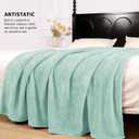 Plush Fleece Throw Blanket for Couch and Bed, Fluffy Fuzzy Cozy Lightweight Soft Blankets All Season Use (40x50 Inches,Aqua)