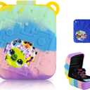 Silicone Cover Case with Lanyard for Bitzee Disney Interactive Toy Digital Pet, Protective Case Holder Skin for Bitzee Virtual Electronic Pets for Girls & Boys Colourful