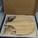 HANS GRILL PIZZA STONE | Rectangular Pizza Stone For Oven Baking & BBQ Grilling With Free Wooden Peel | Extra Large 15 x 12" Inch Durable Cordierite Cooking Stone.