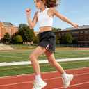 Girls Athletic Skirts Elastic Waist Active Skorts with Built-in Shorts Kids Ruched Tennis Skirts Black 11-12 Years (Black)