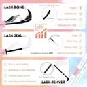 3 x NINGLASH Royale Lash Clusters Kit Wispy DIY Eyelash Extension, 2 Styles 154pcs Individual Natural Lashes Spikes Cluster Eyelashes Lash Bond and Seal Remover Tweezer Comb Brush