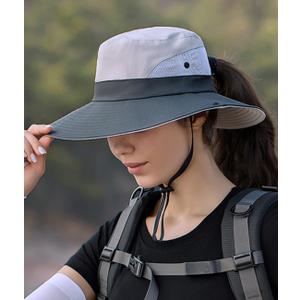 Womens Sun Visor Hat Foldable Beach Summer Fishing Hat