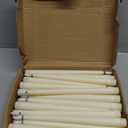 Reginary 36 Pieces Flameless Taper Candles Bulk 11" Plastic Lights Window LED Battery Operated Candlesticks Without Remote for Birthday Wedding Church Decor Party Supplies (Ivory)