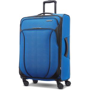 American Tourister 4 KIX 2.0 Expandable Softside Luggage with Spinner Wheels, 24 SPINNER, CLASSIC BLUE