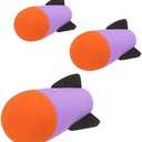 TORMEN Missile Refill Rockets Darts, Launcher Fires Foam Bullets Compatible for Nerf Missile Launcher Toy(Purple, 3Pcs)