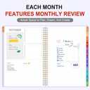 GNL Monthly Planner 2026-2027, 2 Year(27 Months) Calendar Planner, Oct. 2025 - Dec 2027, 7" x 10" Monthly Spreads & Yearly Planner, Perfect for School Office Home Planning, Purple