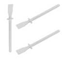 12PCS Handmade Leather Flexible Glue Stick Super Tough Oil Painting Scraper Plastic Spatula Disposable Stirring Tool