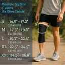 NEENCA Knee Sleeve – Knee Braces for Knee Pain, Joint Pain Relief, Swelling, Inflammation Relief, and Circulation, Knee Support for Women and Men, Size: Large