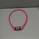 Motorcycle Bike Bike Locks Spiral Cable Combination Lock 85cm U-Locks Long Pink