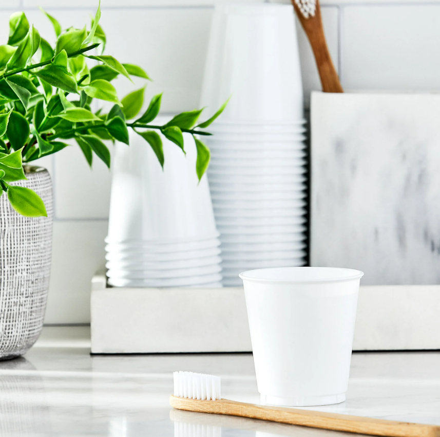 Plastic Cups White 3 Pack