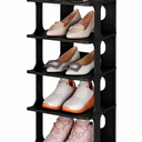 HAIXIN Shoe Rack for Closet - Stackable Shoe Organizer for Closet, Space-Saving Narrow Shoe Rack for Front Door Entrance