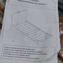 Galnfu Floating Twin Size Bed Frame with LED Light and USB Port Charging Station, Platform Bed with Wooden Storage Headboard, Sturdy Steel Slats,Easy to Assemble, Walnut