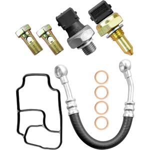 Engine Oil Filter Housing Gasket Kit Fit For BMW 325Ci 530i X5 Z3 E46 E39 E53 E85 Replace 11361705532 11421719855 12618611273 32416852469 13621433076, Engine Oil Filter Housing Sealing Kit