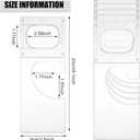 Kathfly 20 Pack Clothing Rack Size Dividers Plastic Closet Dividers for Hanging Clothes Transparent Rectangle Clothes Rack Size Label Hangers for Department Wardrobe Stores Organization