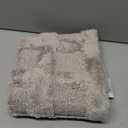 GRANNY SAYS Bathroom Rugs Non Slip Washable, Extra Soft & Water Absorbent Bath Mats for Bathroom, Plush Shaggy Bath Carpet, Grey Waffle Bath Mat Quick Dry for Tub & Shower, 16" x 24"