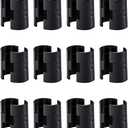 24 Pcs Wire Shelving Shelf Lock Clips for 1'' Post - 12 Pairs of Shelving Sleeves Replacements for Wire Shelving System Plastic Accessories Parts