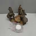 1 Pcs of Trio Elephants Oil Warmer Statue Wax Tart Burner Aroma Diffuser Figurine