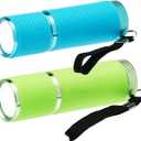 LitezAll Glow in The Dark Flashlight - Cute, Fun, Mini LED Pocket Flashlight, Rubber Coated, Battery Operated, Batteries Included