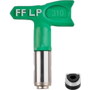 310 Fine Finish Low Pressure Airless Spray Tip, Pattern Size 6 in to 8 in, Thread Size 7/8 in for Airless Paint Spray Guns Green (Green)