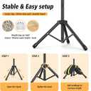 Forlogic Backdrop Stand 10x7.5ft(WxH), Heavy Duty Adjustable Photo Back Drop Stand kit, Suitable for Party, Photography, Weddings