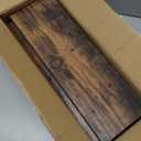 upsimples Floating Shelves for Wall, Wall Shelves for Decor Storage Set of 6, Wall Mounted Wood Shelf for Bedroom, Living Room, Bathroom, Kitchen, Picture Ledge Shelf, Brown (15.7in)