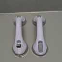 Grab Bars for Bathtubs and Showers, Heavy Duty Shower Handle 2 Pack 12 Inch for Elderly Assistance Products Seniors Suction Cup Removable Handrails Handicap Bath Grip Bathroom Safety Grips No Drilling