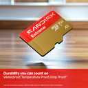 SANDISK 256GB Extreme microSD UHS-I Card - Up to 245MB/s Read Speed and 170MB/s Write Speed, 5.3K Video, 4K UHD Video, high-Performance for Action cams, Drones, Android Devices - SDSQXH9-256G-GZ6MA