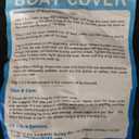 600D Jon Boat Cover Heavy Duty Waterproof Marine Grade UV Resistant Reinforced Adjustable Side Straps (12'-14' Long, 600D, Beam Width to 70")