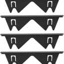 4Pcs Stainless Steel Stove Counter Gap Cover, Adjustable Stove Gap Filler Cover, 13.8 to 27.6in Extendable Kitchen Stove Gap Guard with Smooth Edges for Oven Countertop