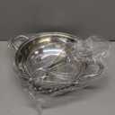 Peohud 304 Stainless Steel Hotpot Pot with Divider, 12 Inches Double-flavor Shabu Shabu Pot with Ladle and Slotted Spoon, Dual Sided Soup Cookware for Induction Cooktop Gas Stove