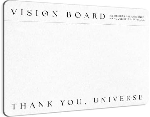 Premium Vision Board Bulletin Board - Minimalist Dream Board, DIY Visual Pinboard for Manifestation, Perfect for Vision Boarding Kit and Manifesting Supplies, 17x23 inches