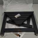 ENKEZI Shower Foot Rest 12 in - Shower Seat for Inside Shower - Shower Bench, Shower Stool for Shaving Legs, Corner Stool Suitable for Small Shower Spaces (Rustic Black)