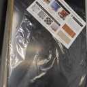 2 Pack Black Magnetic Board,17.5" x 11.4" Magnet Bulletin Board to Display Magnetic Notes, Poetry, Photos, Suitable for Wall, Refrigerator, Cabinet etc, Come with 8 Pcs Dual Lock Tape and Screws