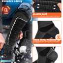 Hylaea Merino Wool Ski Socks, Cold Weather Socks for Snowboarding, Snow, Winter, Thermal Knee-high Warm Socks, Hunting (Large, Black Dark Grey Grey (3 Pairs))