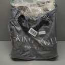 King Koil Luxury Built-in Pillow Top Queen Air Mattress with Built-in High-Speed Pump Best for Home, Camping, Guests, 20" Queen Size Double High Airbed, Blow Up Mattress, Waterproof,  (Beige)