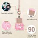 2 x L'odeur Vill Car Fresheners, 2Pack Vent Clips Car Diffuser, Up to 180 Days Hanging Air Freshener - Jasmine & Lily and Miss Coco
