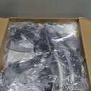 Ensenior Ceiling Fans with Lights and Remote, 20'' Low Profile Ceiling Fan Flush Mount, APP Control, 6 Speed, 3CCT, Quiet Reversible DC Motor, Dimmable Modern Ceiling Fan with Light for Bedroom, Black