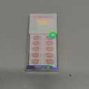 BTArtbox French Tip Press On Nails - Gingerbread Joy, 3D Short Almond Christmas Press On Nails with Glue and Adhesive Tabs for Women in 16 Sizes - 32 Soft Gel Glue On Nails Kit