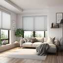 Changshade Cordless Cellular Shades, Light Filtering Honeycomb Shades for Windows, Pull Down Pleated Blinds, Easy to Install for Indoor Windows and French Doors,27" W x 48" H, Grey