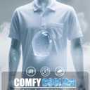 MAGCOMSEN Mens Polo Shirts Short Sleeve Cotton Pique Golf Shirts with Pocket Casual Performance Moisture Wicking Polos (XXL)