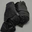 RYB Home Velvet Curtains for Living Room - Super Soft Luxury Back Tap Velvet Textured Window Drapes Room Darkening Thermal Insulated Panels for Bedroom Home Office, Grey, W52 x L96 inches, 2 Pieces